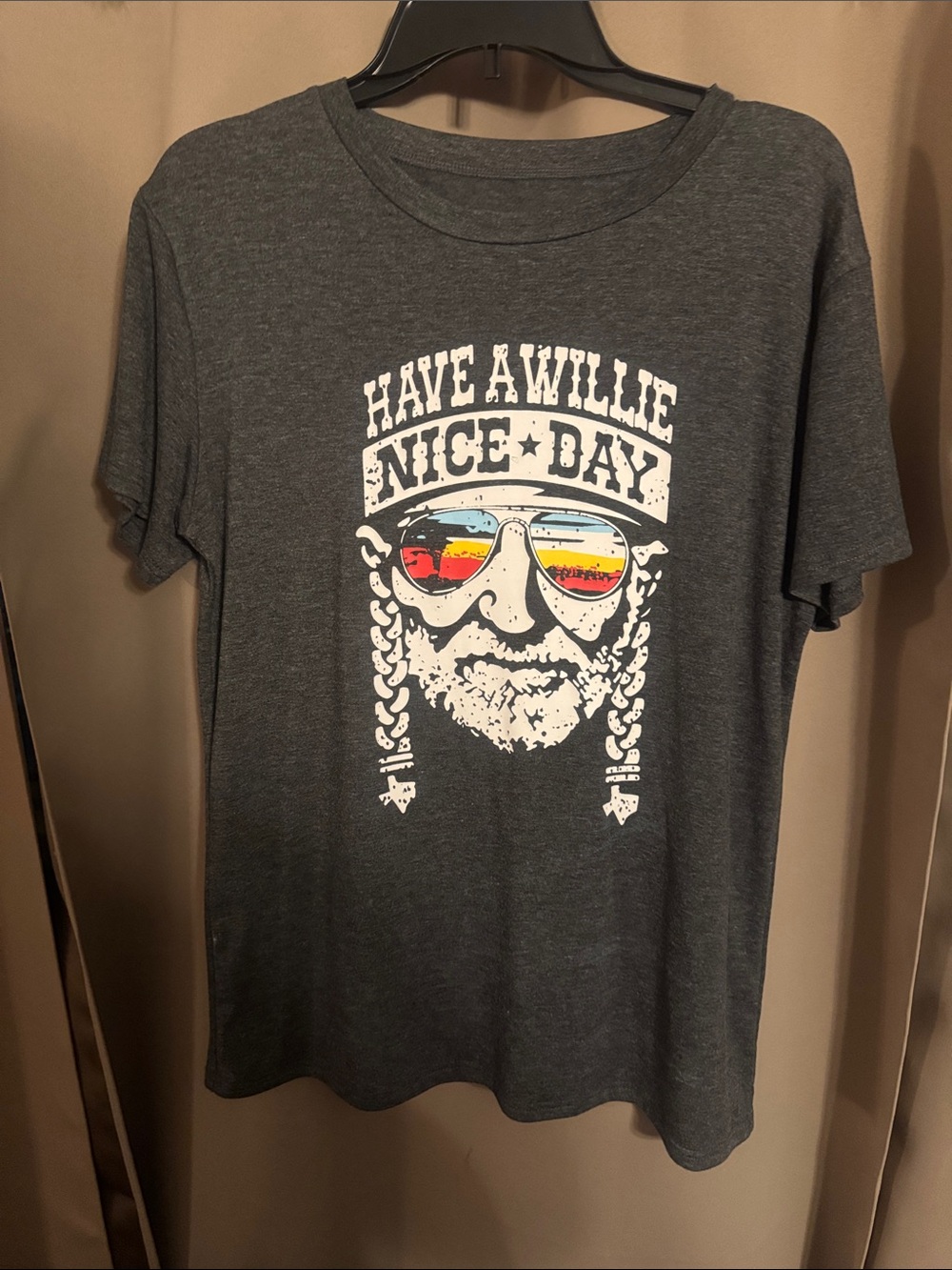 Source Unknown Charcoal 'Have A Willie Nice Day' Graphic Tee